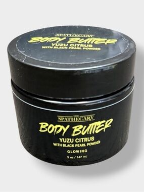 The Spathecary NWOB Black Body Butter - Yuzu Citrus 5oz